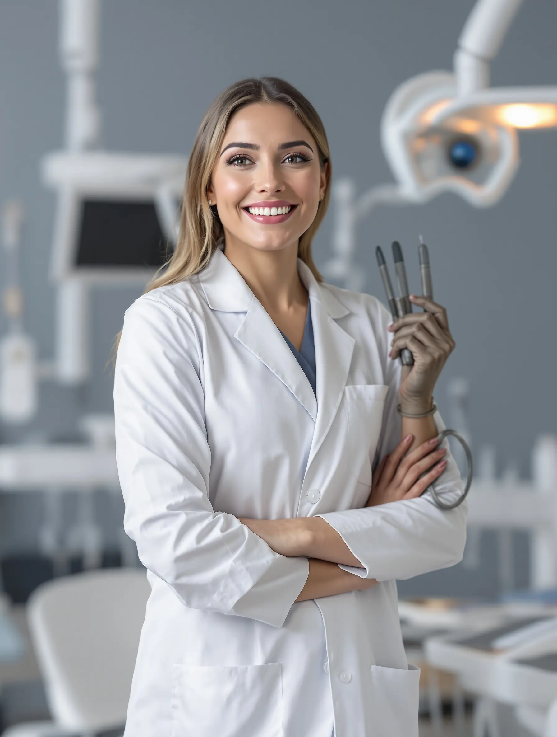 Dra. Ana Hurtado en la clínica dental